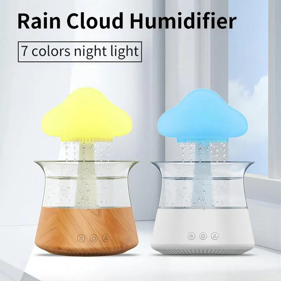 Relaxing Raindrop Humidifier Lamp